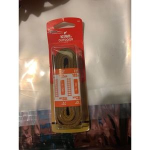 Kiwi Boot Lace 72 " Brown Rawhide Leather Blister